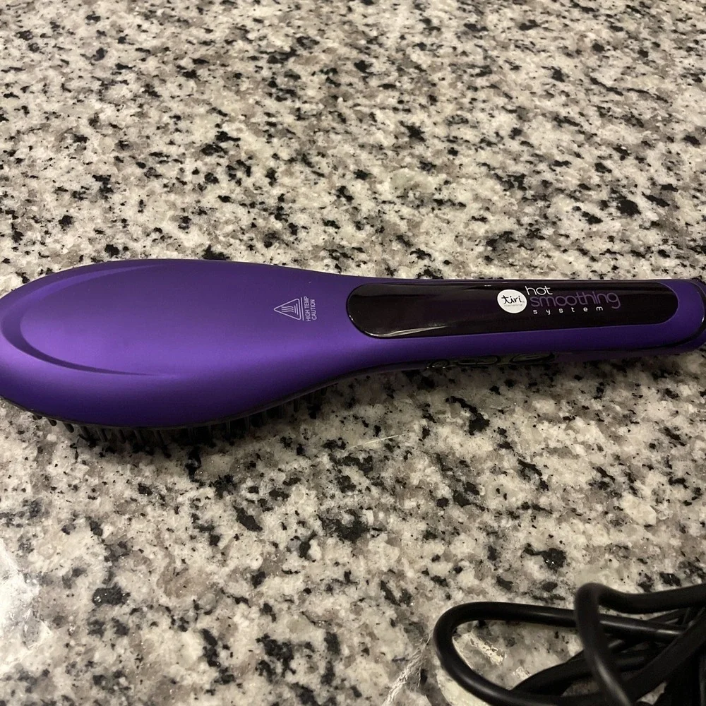 Tiri Professional Hot Smoothing System Hair Straightening‎ Brush Boysenberry